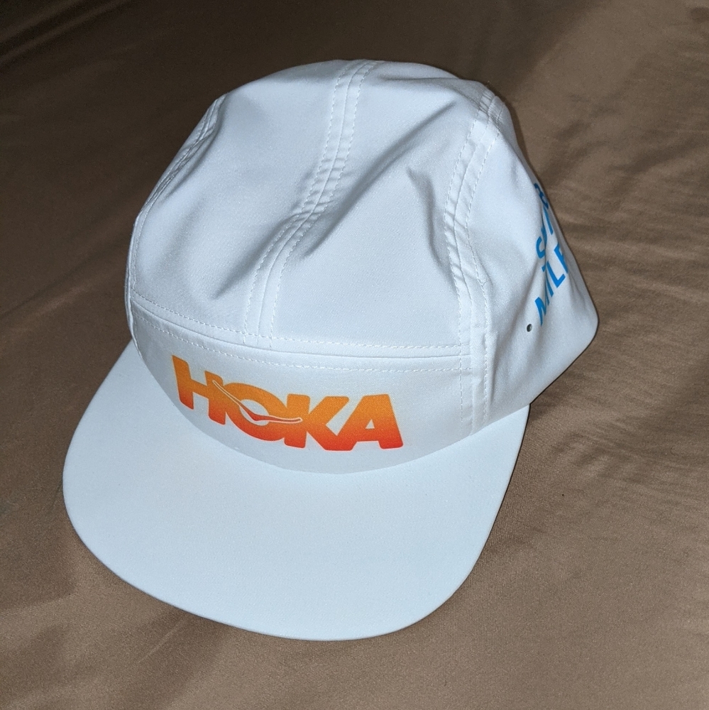 Hoka running summer mile club hat